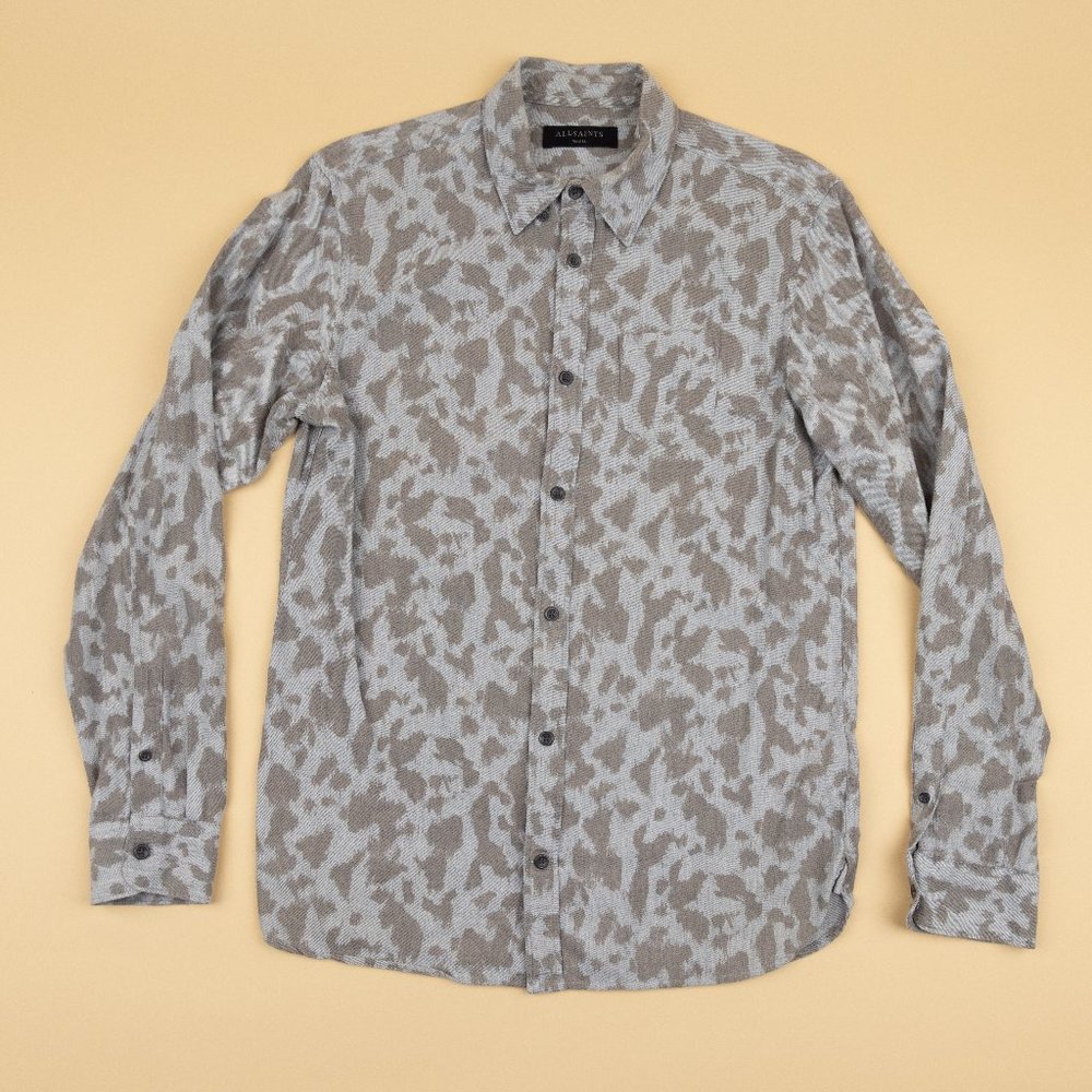 All Saints Small Cheetah Button Up
